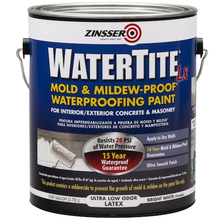 Zinsser  White Smooth Waterproofing Paint 1 Gal
